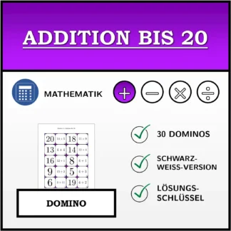 Domino: Addition bis 20