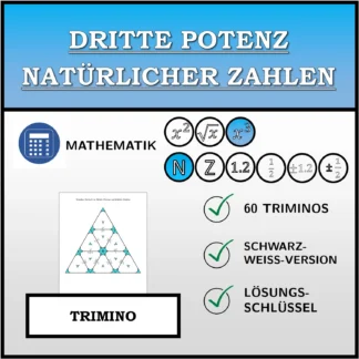 Trimino: Dritte Potenz natürlicher Zahlen
