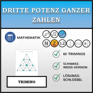 Trimino: Dritte Potenz ganzer Zahlen