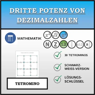 Tetromino: Dritte Potenz von Dezimalzahlen