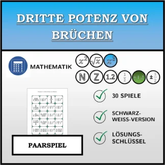 Paarspiel: Dritte Potenz von Brüchen