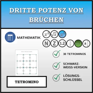 Tetromino: Dritte Potenz von Brüchen