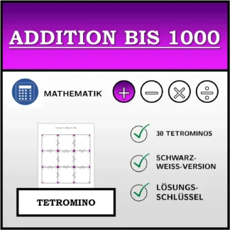 Tetromino: Addition bis 1000