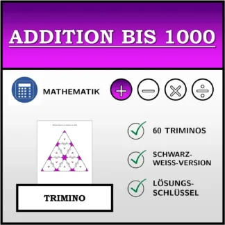 Trimino: Addition bis 1000