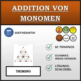 Trimino: Addition von Monomen