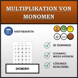 Domino: Multiplikation von Monomen