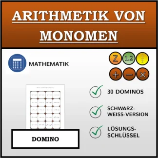 Domino: Arithmetik von Monomen
