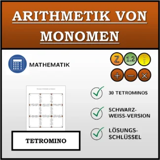 Tetromino: Arithmetik von Monomen