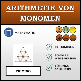 Trimino: Arithmetik von Monomen