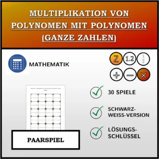Paarspiel: Multiplikation von Polynomen mit Polynomen (ganze Zahlen)
