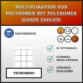 Tetromino: Multiplikation von Polynomen mit Polynomen (ganze Zahlen)