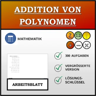 Arbeitsblatt: Addition von Polynomen