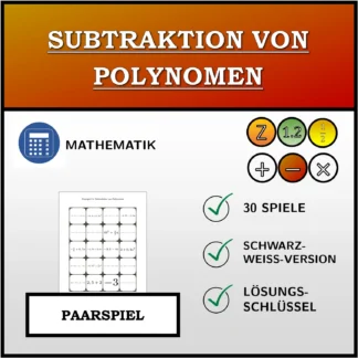 Paarspiel: Subtraktion von Polynomen
