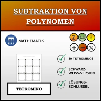 Tetromino: Subtraktion von Polynomen