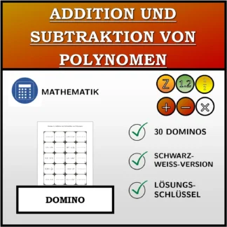 Domino: Addition und Subtraktion von Polynomen
