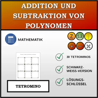 Tetromino: Addition und Subtraktion von Polynomen