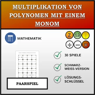 Paarspiel: Multiplikation von Polynomen mit einem Monom