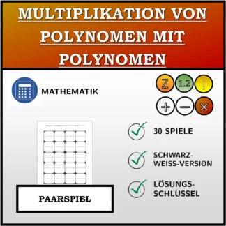 Paarspiel: Multiplikation von Polynomen mit Polynomen