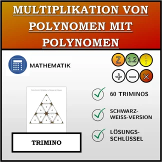 Trimino: Multiplikation von Polynomen mit Polynomen