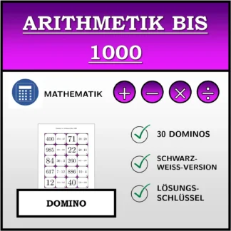 Domino: Arithmetik bis 1000