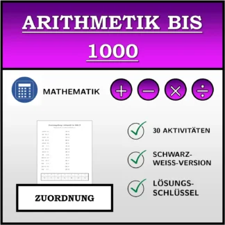 Zuordnungsübung: Arithmetik bis 1000