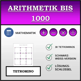 Tetromino: Arithmetik bis 1000
