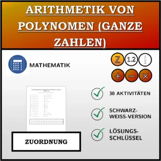 Zuordnungsübung: Arithmetik von Polynomen (ganze Zahlen)