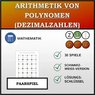 Paarspiel: Arithmetik von Polynomen (Dezimalzahlen)