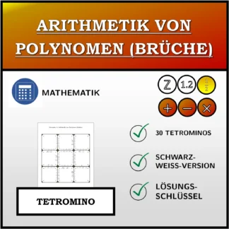 Tetromino: Arithmetik von Polynomen (Brüche)