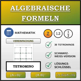 Tetromino: Algebraische Formeln, Vereinfachung (ganze Zahlen)