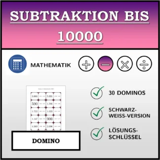 Domino: Subtraktion bis 10000