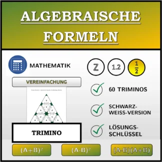 Trimino: Algebraische Formeln, Vereinfachung (Brüche)