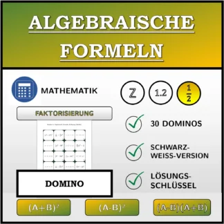 Domino: Algebraische Formeln, Zerlegung (Brüche)