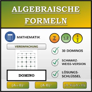 Domino: Algebraische Formeln, Vereinfachung