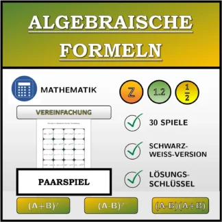 Paarspiel: Algebraische Formeln, Vereinfachung