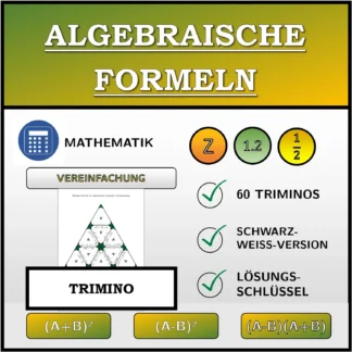 Trimino: Algebraische Formeln, Vereinfachung