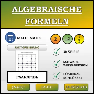 Paarspiel: Algebraische Formeln, Zerlegung