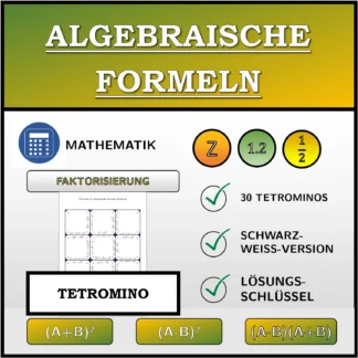 Tetromino: Algebraische Formeln, Zerlegung
