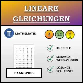 Paarspiel: Lineare Gleichungen