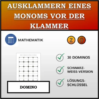 Domino: Ausklammern eines Monoms vor der Klammer