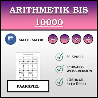 Paarspiel: Arithmetik bis 10000