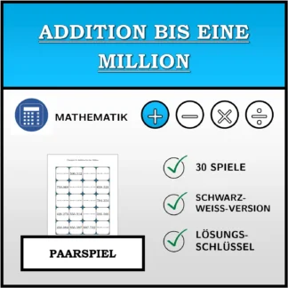 Paarspiel: Addition bis eine Million