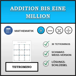 Tetromino: Addition bis eine Million