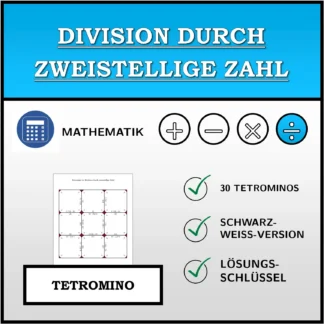 Tetromino: Division durch zweistellige Zahl