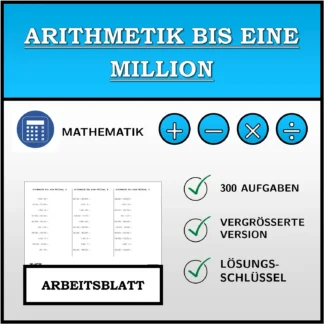 Arbeitsblatt: Arithmetik bis eine Million