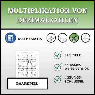 Paarspiel: Multiplikation von Dezimalzahlen