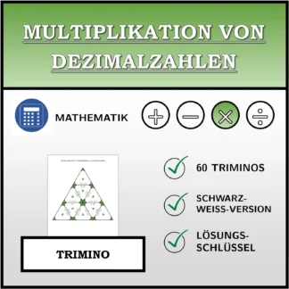 Trimino: Multiplikation von Dezimalzahlen