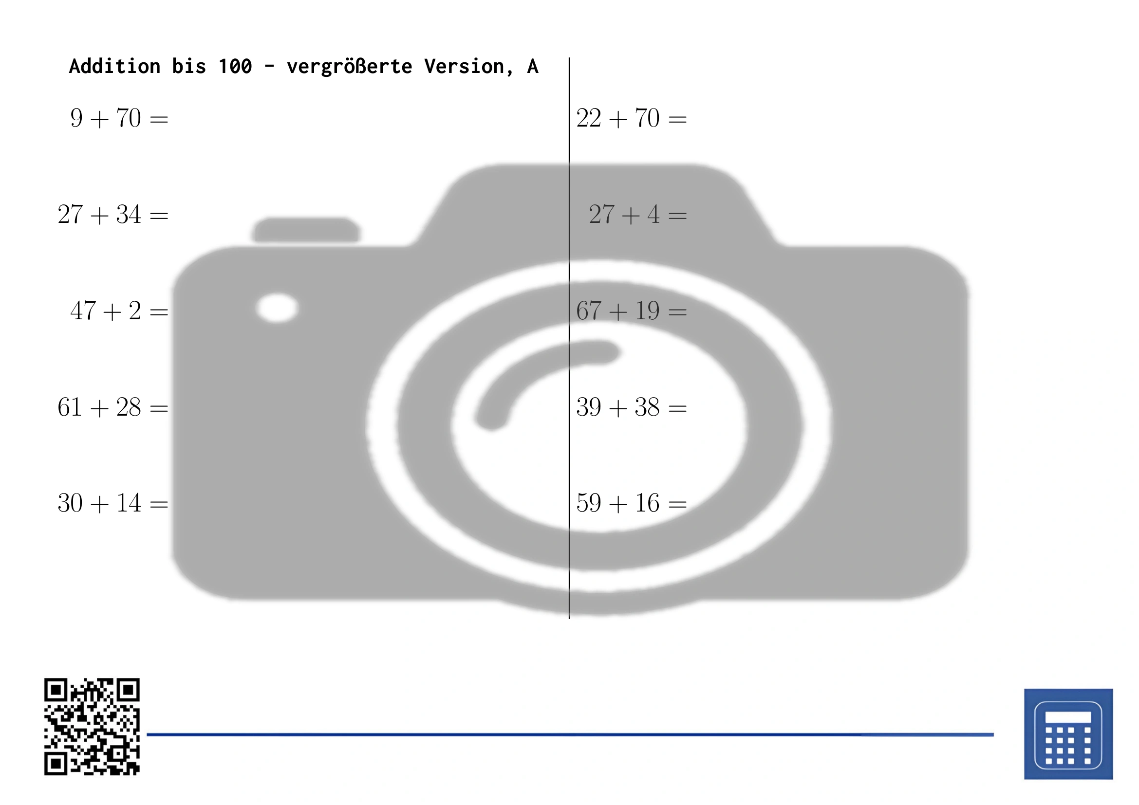 Arbeitsblatt: Addition bis 100 – Bild 3