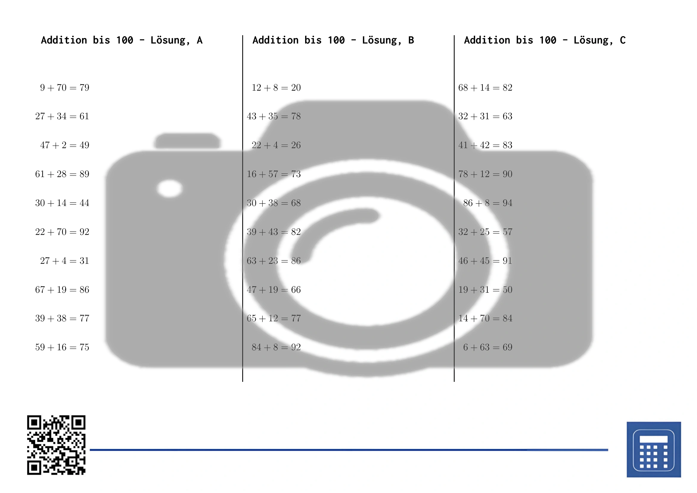 Arbeitsblatt: Addition bis 100 – Bild 4