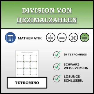 Tetromino: Division von Dezimalzahlen